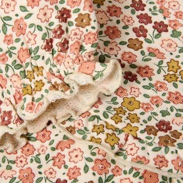 Little Dutch Toddler girls Winter 26 Jurkje lange mouw Safari Flowers