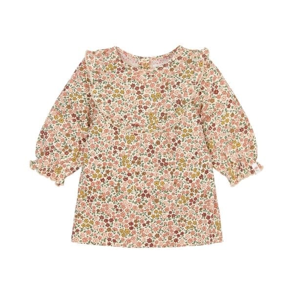 Little Dutch Toddler girls Winter 26 Jurkje lange mouw Safari Flowers