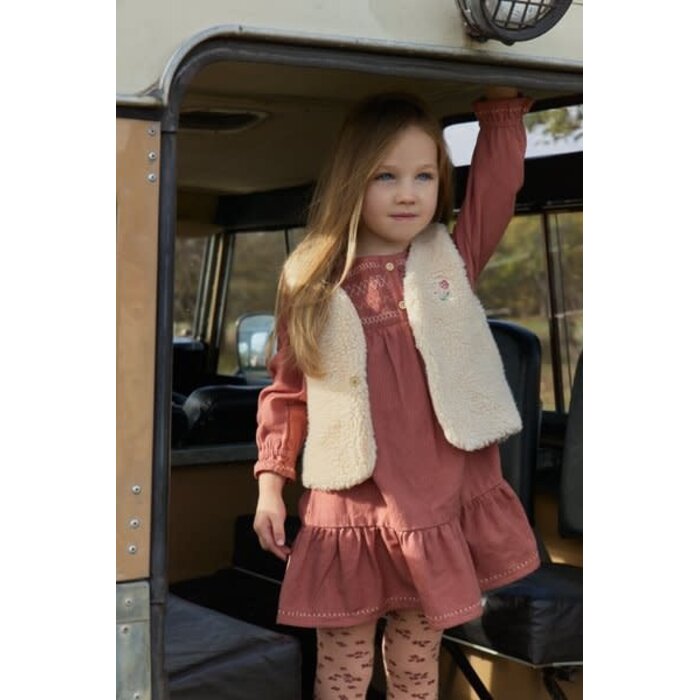 Little Dutch Toddler girls Winter 26 Jurkje lange mouw Deep Berry