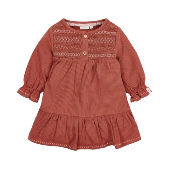 Little Dutch Toddler girls Winter 26 Jurkje lange mouw Deep Berry