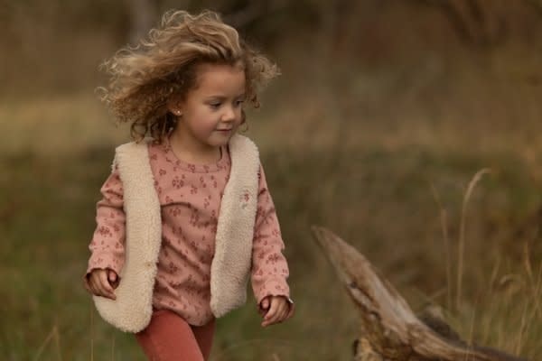 Little Dutch Toddler girls Winter 26 Gilet Vanilla