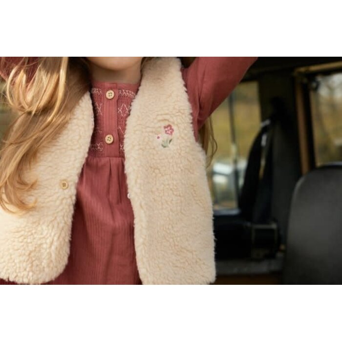 Little Dutch Toddler girls Winter 26 Gilet Vanilla