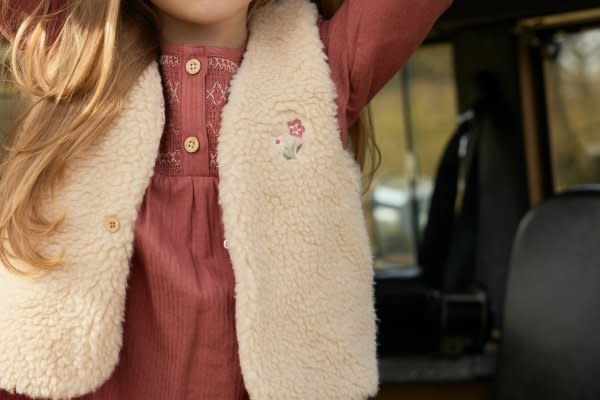Little Dutch Toddler girls Winter 26 Gilet Vanilla