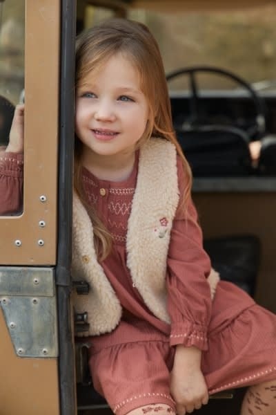 Little Dutch Toddler girls Winter 26 Gilet Vanilla