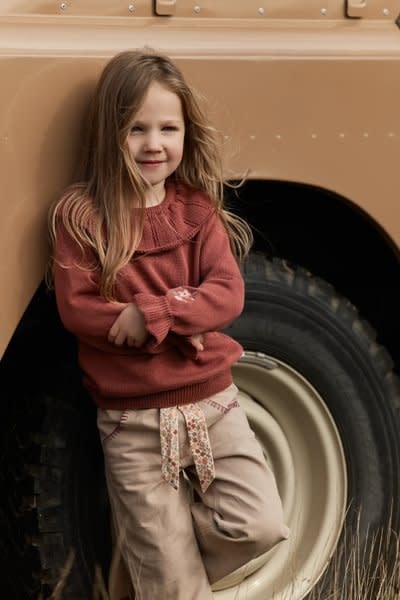 Little Dutch Toddler girls Winter 26 Gebreide trui Deep Berry