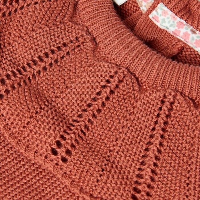 Little Dutch Toddler girls Winter 26 Gebreide trui Deep Berry