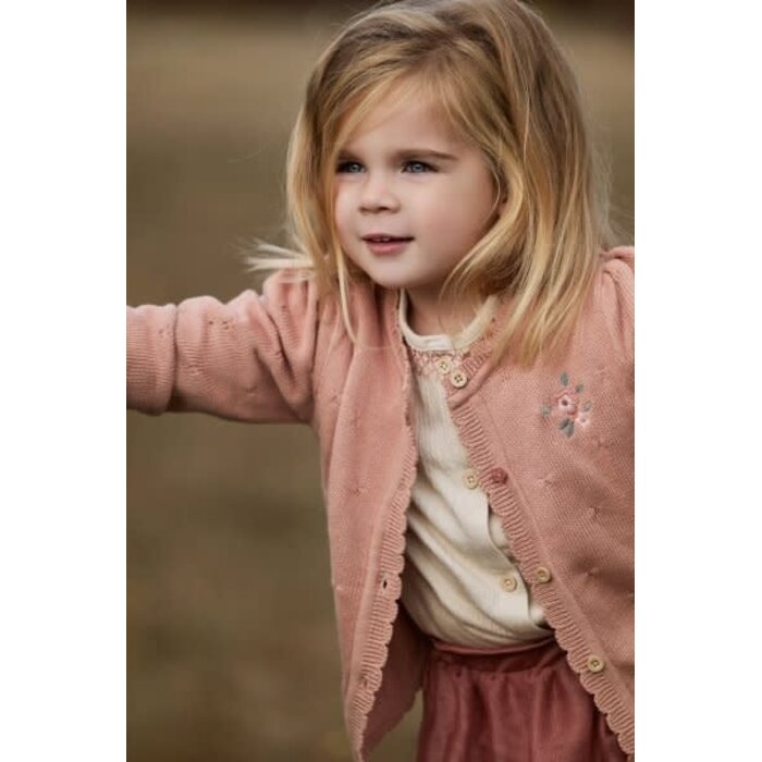 Little Dutch Toddler girls Winter 26 Gebreid vest Deep Pink