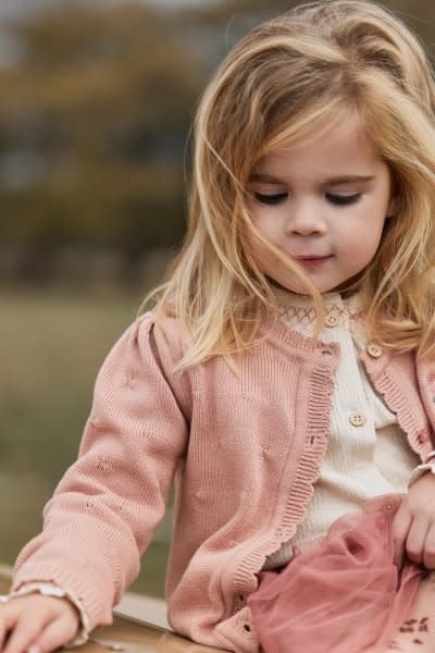 Little Dutch Toddler girls Winter 26 Gebreid vest Deep Pink