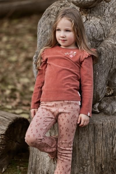 Little Dutch Toddler girls Winter 26 Flared broek Safari Bloom