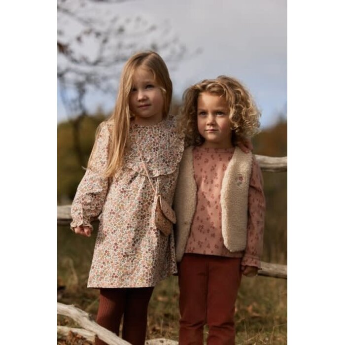 Little Dutch Toddler girls Winter 26 Flared broek Deep Berry