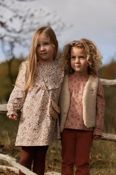 Little Dutch Toddler girls Winter 26 Flared broek Deep Berry