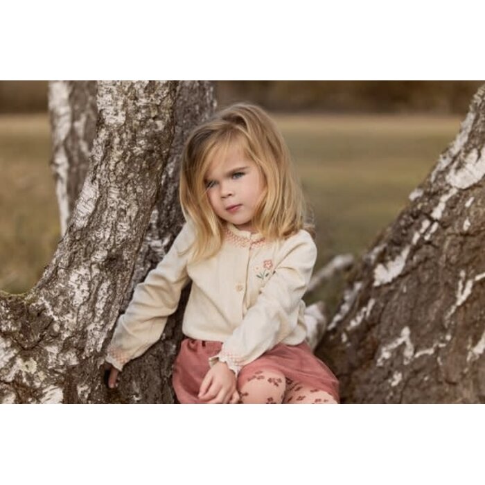 Little Dutch Toddler girls Winter 26 Blouse lange mouw Vanilla