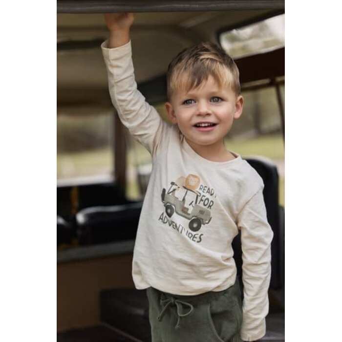 Little Dutch Toddler boys Winter 26 T-shirt lange mouw Sand melee