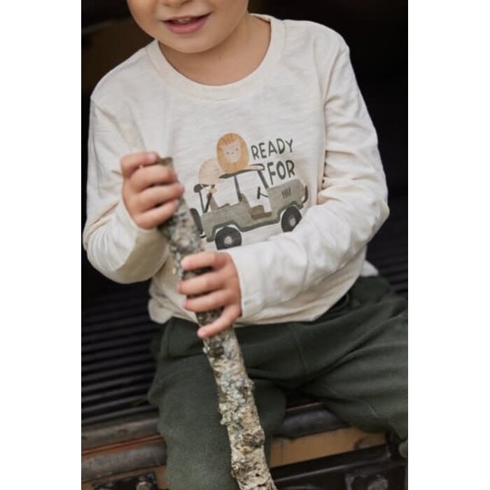Little Dutch Toddler boys Winter 26 T-shirt lange mouw Sand melee