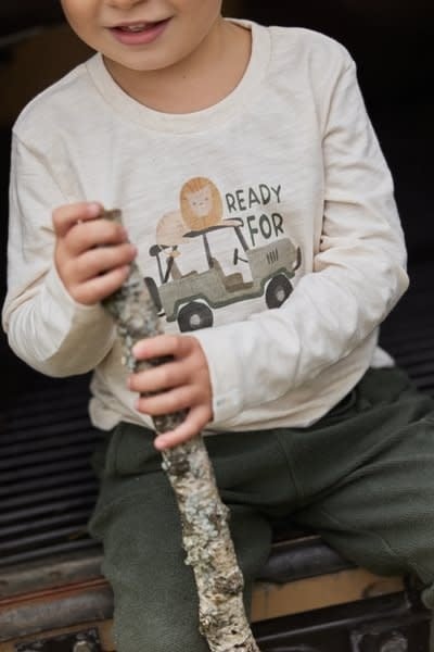 Little Dutch Toddler boys Winter 26 T-shirt lange mouw Sand melee