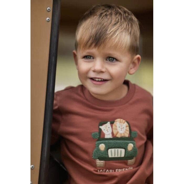 Little Dutch Toddler boys Winter 26 Sweater Desert Red