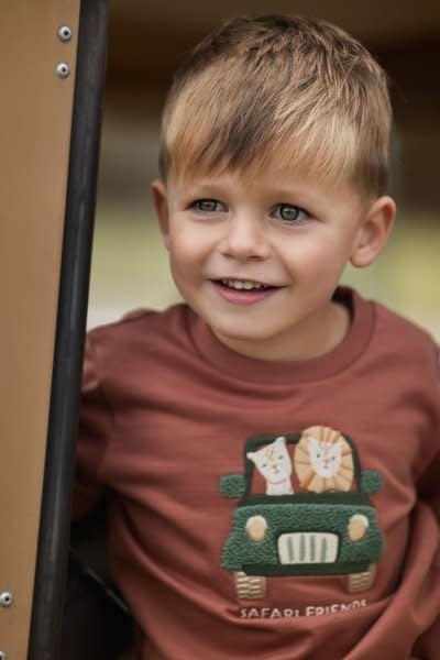 Little Dutch Toddler boys Winter 26 Sweater Desert Red