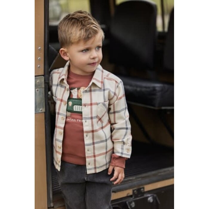 Little Dutch Toddler boys Winter 26 Sweater Desert Red