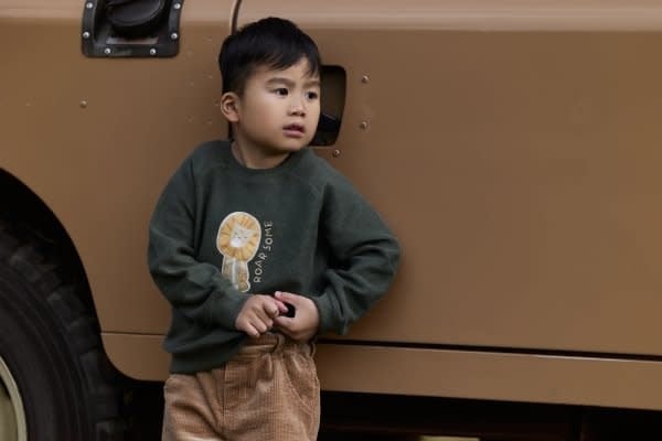 Little Dutch Toddler boys Winter 26 Sweater Deep Olive