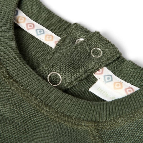 Little Dutch Toddler boys Winter 26 Sweater Deep Olive