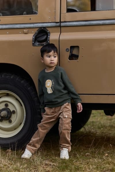Little Dutch Toddler boys Winter 26 Sweater Deep Olive