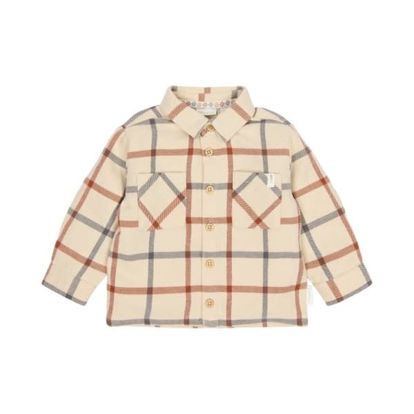 Little Dutch Toddler boys Winter 26 Overshirt Safari Check