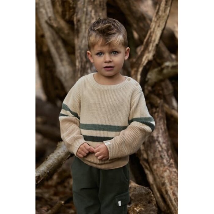 Little Dutch Toddler boys Winter 26 Gebreide trui Warm Taupe