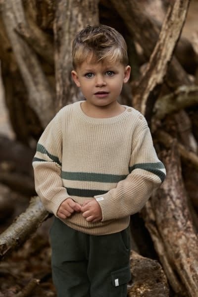 Little Dutch Toddler boys Winter 26 Gebreide trui Warm Taupe