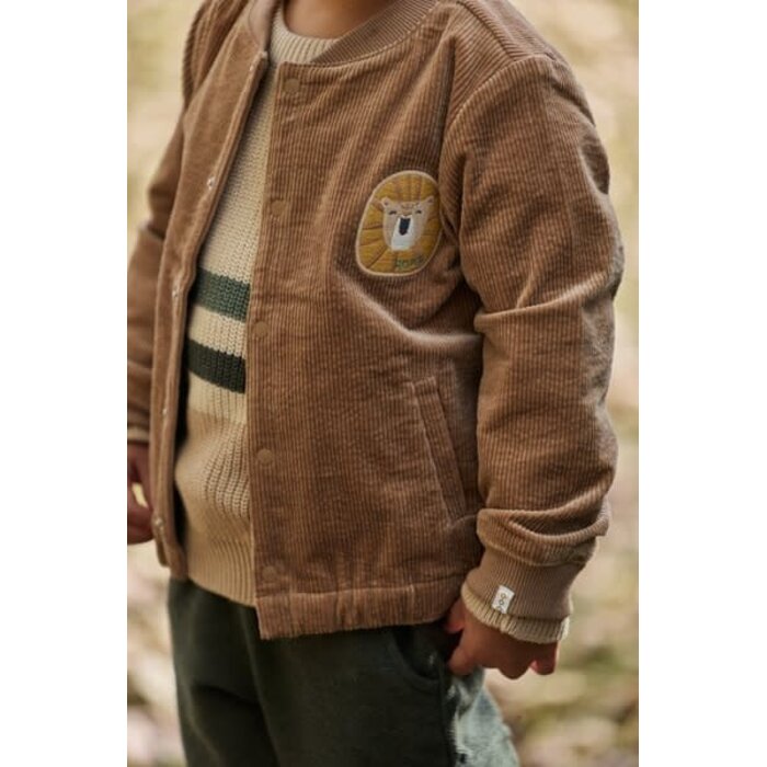 Little Dutch Toddler boys Winter 26 Gebreide trui Warm Taupe