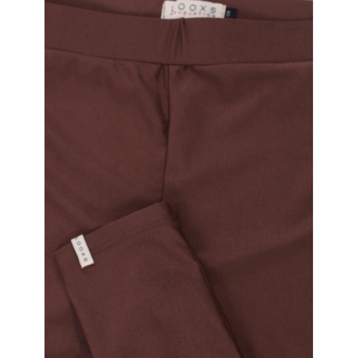 Looxs Little heart shiny legging CHESTNUT