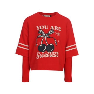 Looxs Little interlock T-shirt Chilli red