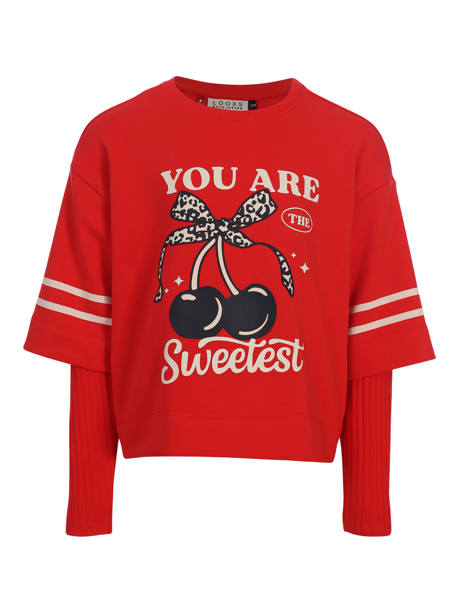 Looxs Little interlock T-shirt Chilli red