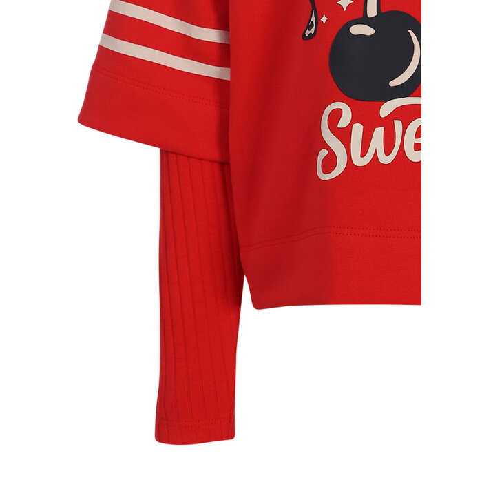 Looxs Little interlock T-shirt Chilli red