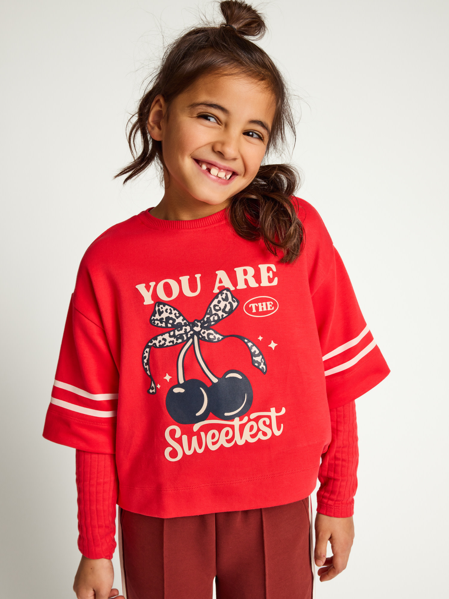 Looxs Little interlock T-shirt Chilli red