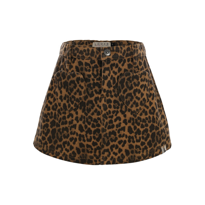 Looxs Little leopard jeans skirt DESERT LEOPARD
