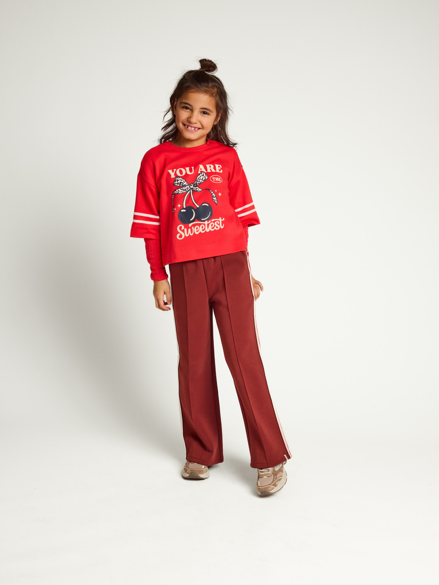 Looxs Little scuba sweatpants CHESTNUT