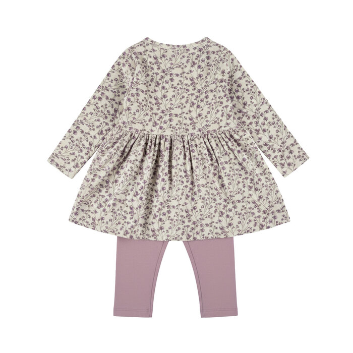 Dirkje 2 pc set, Dress ls, Leggings Elderberry