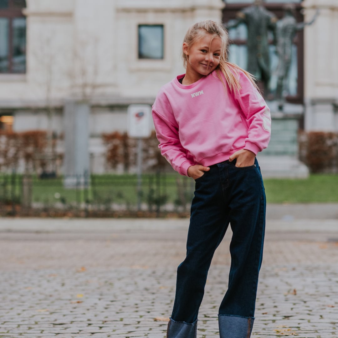 No Way Monday Sweater Aurora pink