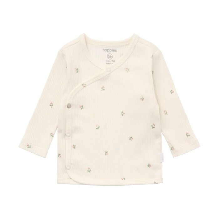 Noppies Top LS AOP Egret