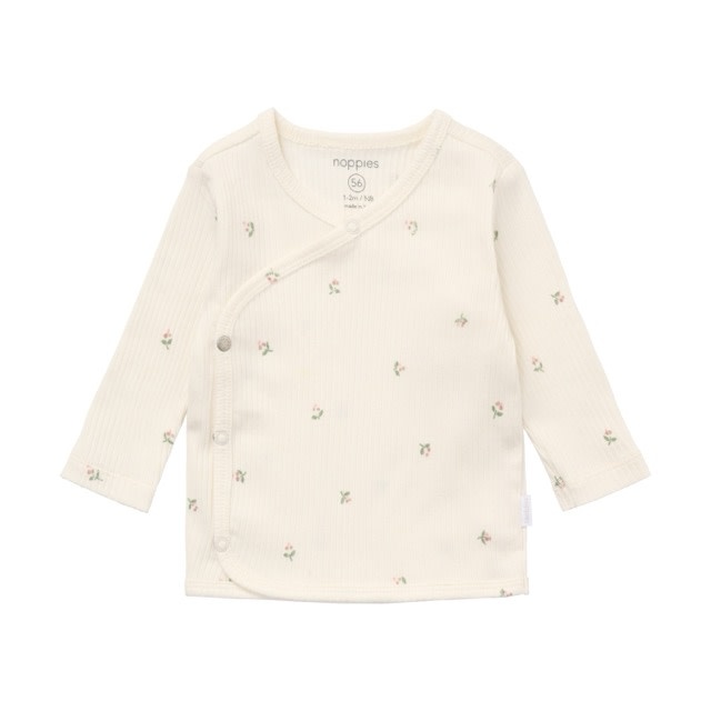 Noppies Top LS AOP Egret