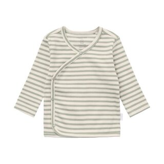 Noppies Top LS stripe Iceberg Green