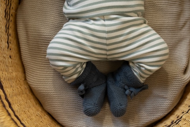 Noppies Pants regular fit stripe Iceberg Green