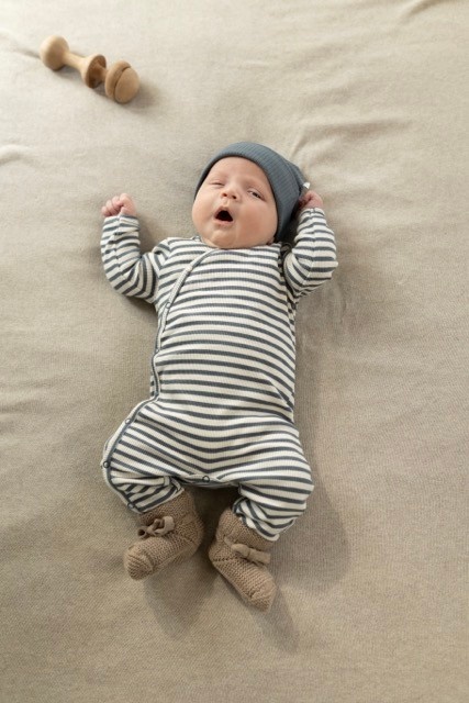 Noppies Playsuit LS stripe Stormy Weather