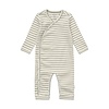 Playsuit LS stripe Iceberg Green
