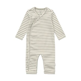 Noppies Playsuit LS stripe Iceberg Green