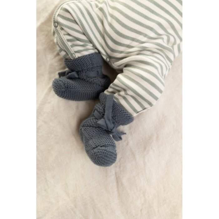 Noppies Playsuit LS stripe Iceberg Green