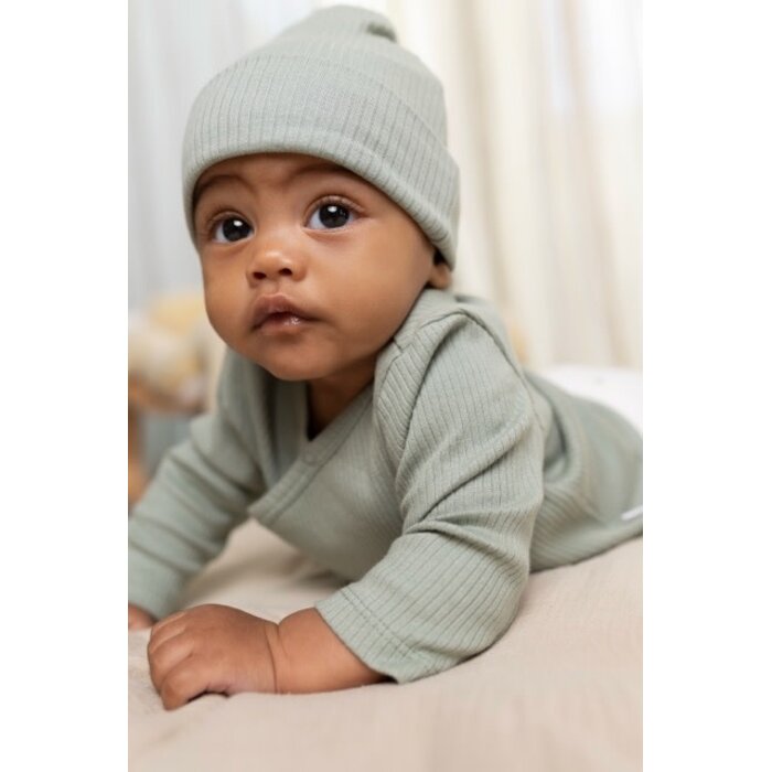 Noppies Top wrap LS Iceberg Green