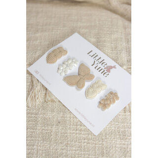 Little Yune Haarspeldjes Set | Saar - Naturel Antislip