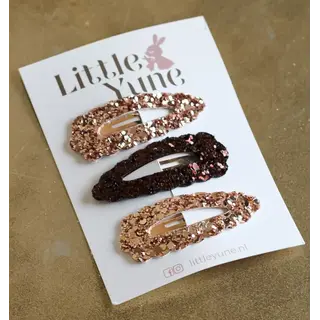 Little Yune Glitter Haarspeldjes Set van 3 - Nova