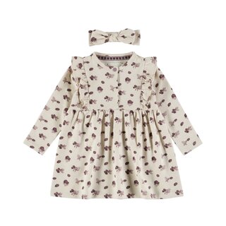 Dirkje 2 pc set, dress ls, headband Oatmeal melee